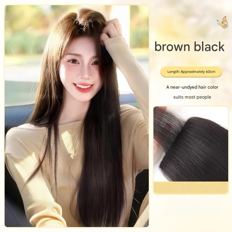 Invisible edge three-piece straight hair 60cm