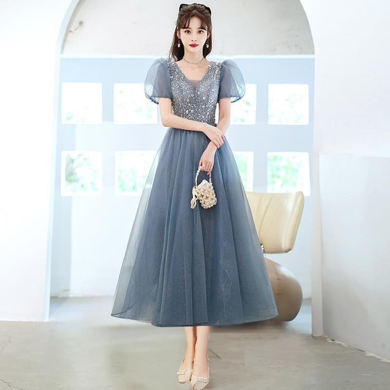 Blue mid-length style