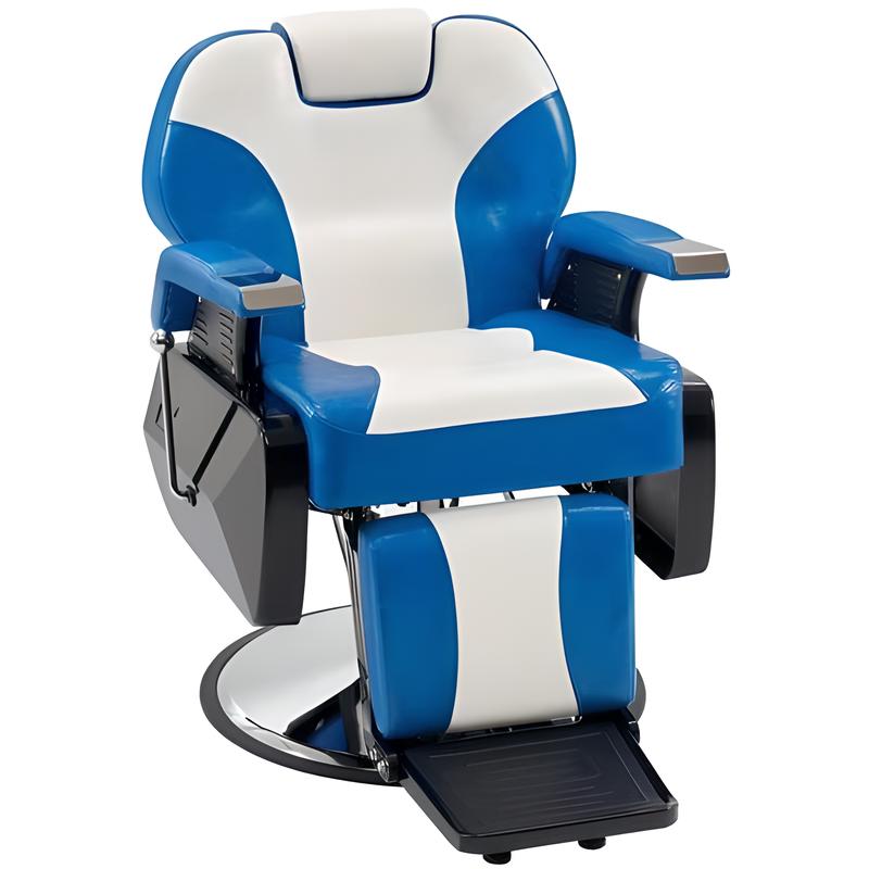 blue and white