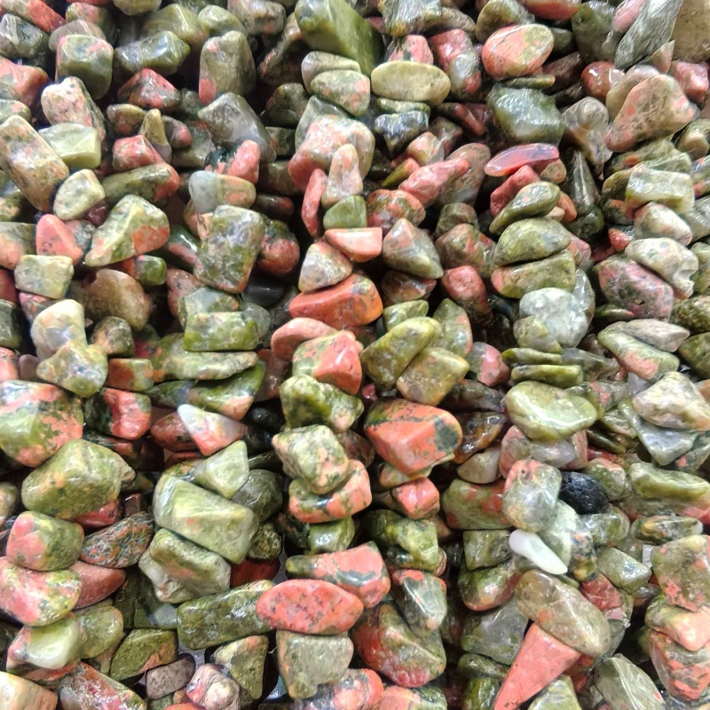 26 Natural flower green stone