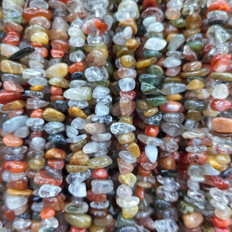 45 Natural colored hair crystals