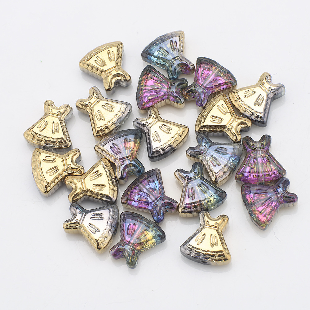 Half gold with five colors inside