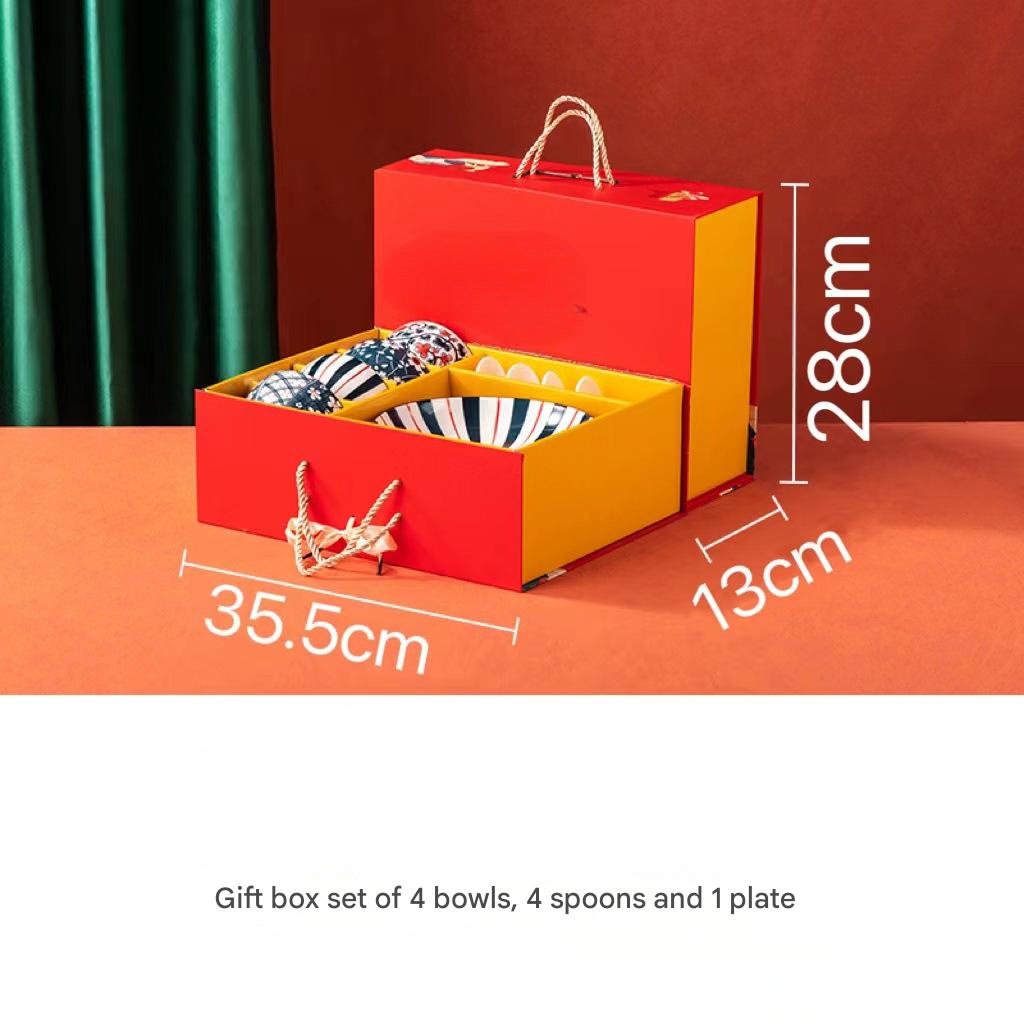 4 bowls 4 scoops 1 plate-A