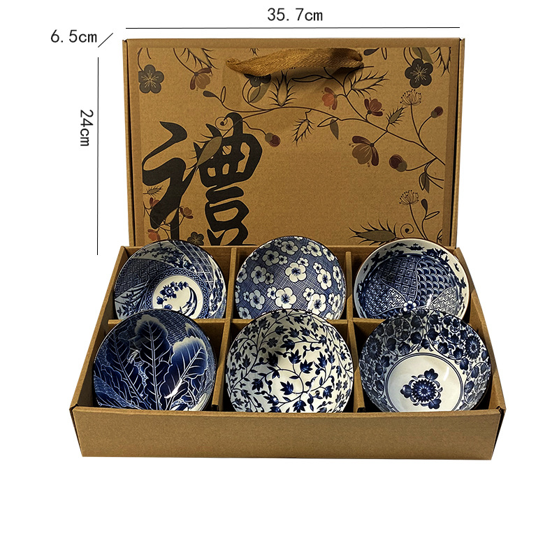 Six bowls gift box (no chopsticks)