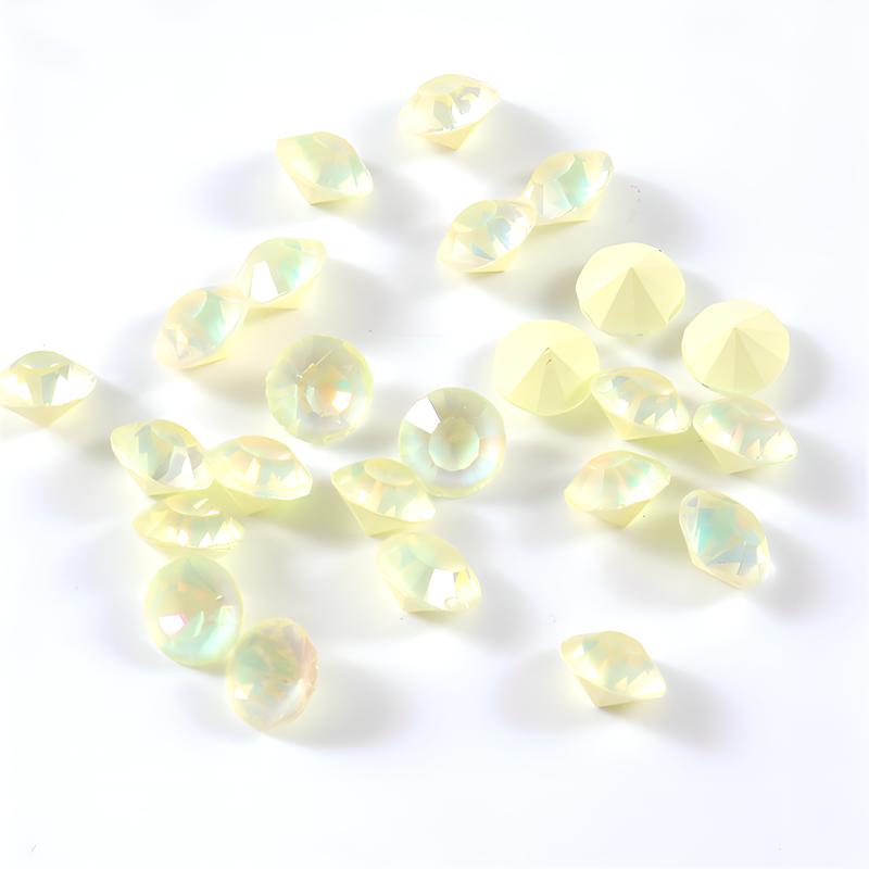 Mocha light yellow opal S12 # Diameter about 3mm (