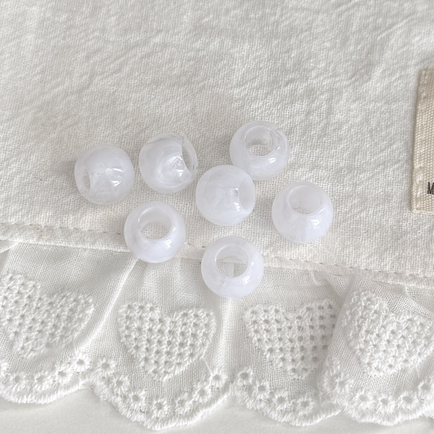 Double white 12mm/740pcs/lot