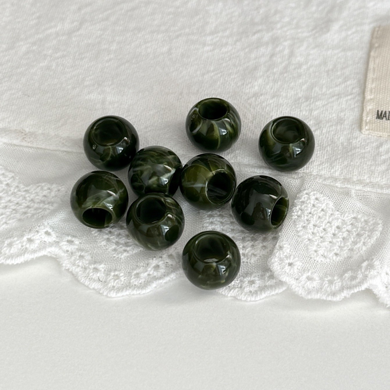Dark green 12mm/740pcs/lot