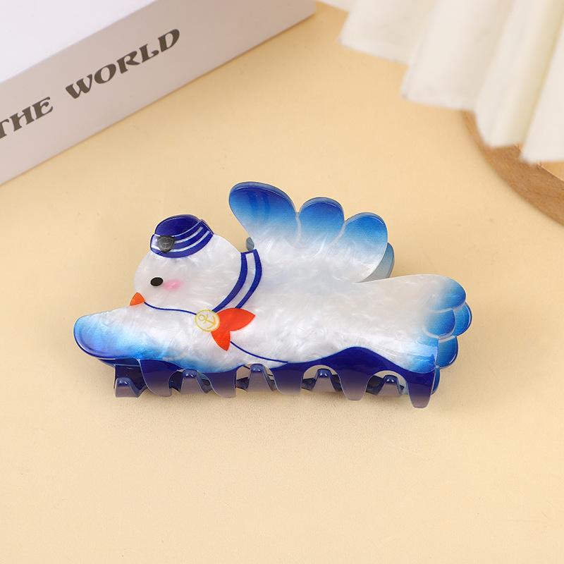4:Blue and white bird