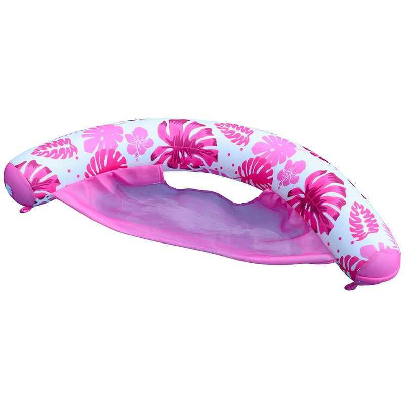 Two-piece mesh seat set-pink broadleaf