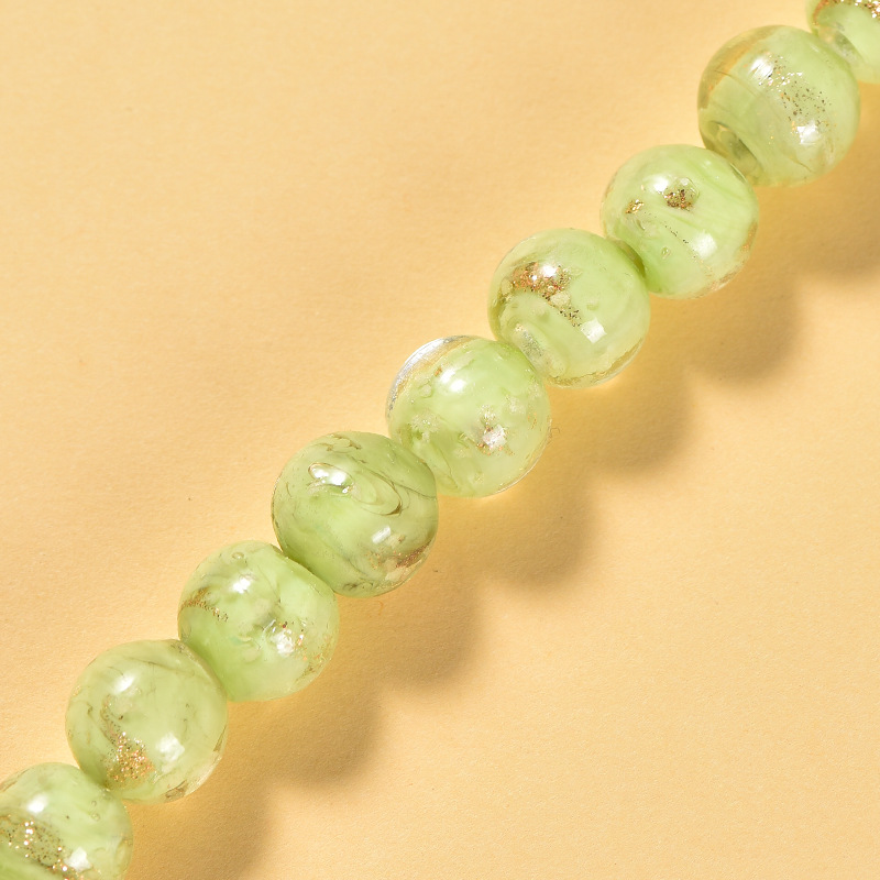 yellow green porcelain 8MM