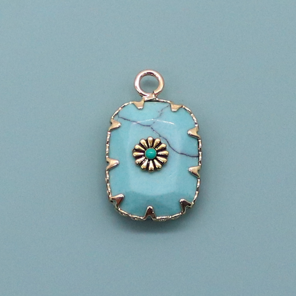 4 turquoise bleu clair