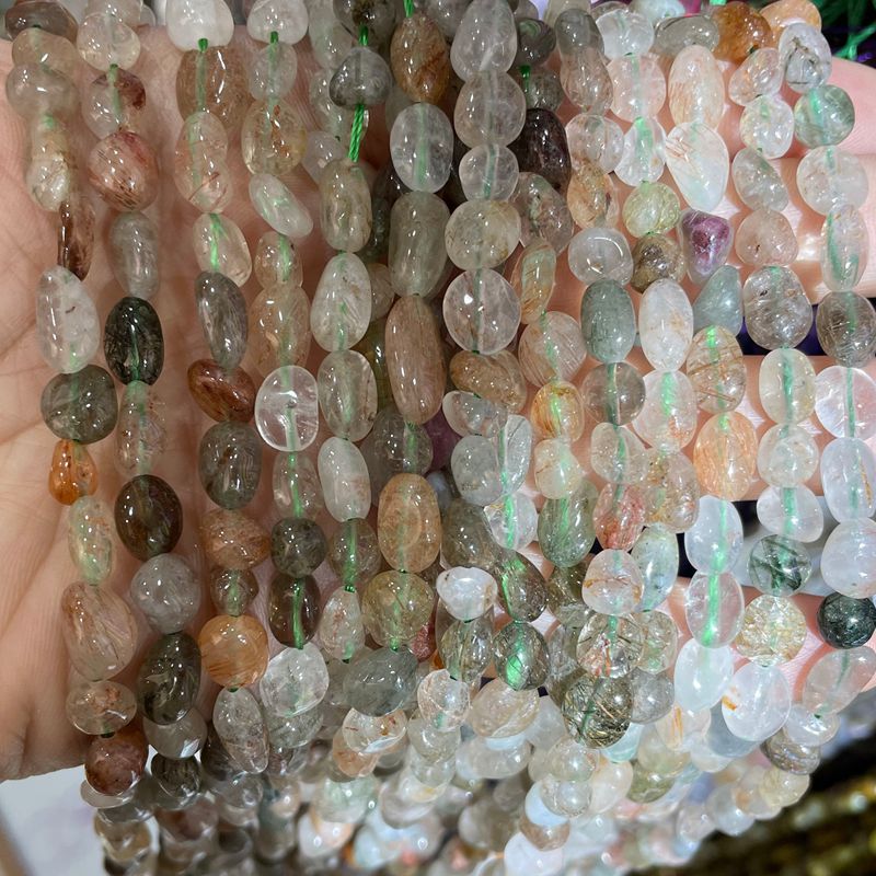37 green Rutilated Quartz