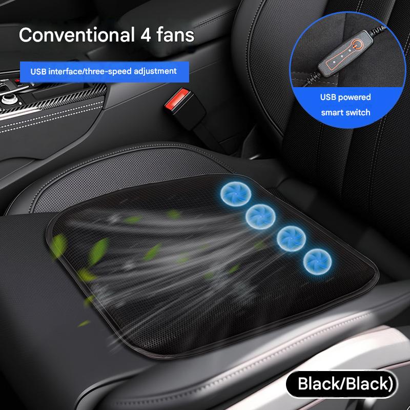 Upgraded gel pad usb style black [4 sets of fans]