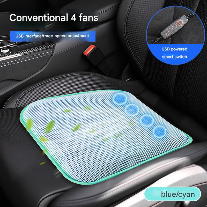 Upgraded gel pad usb type green [4 sets of fans]