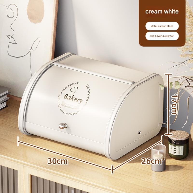 Simple style-slide lid bread box (large size)