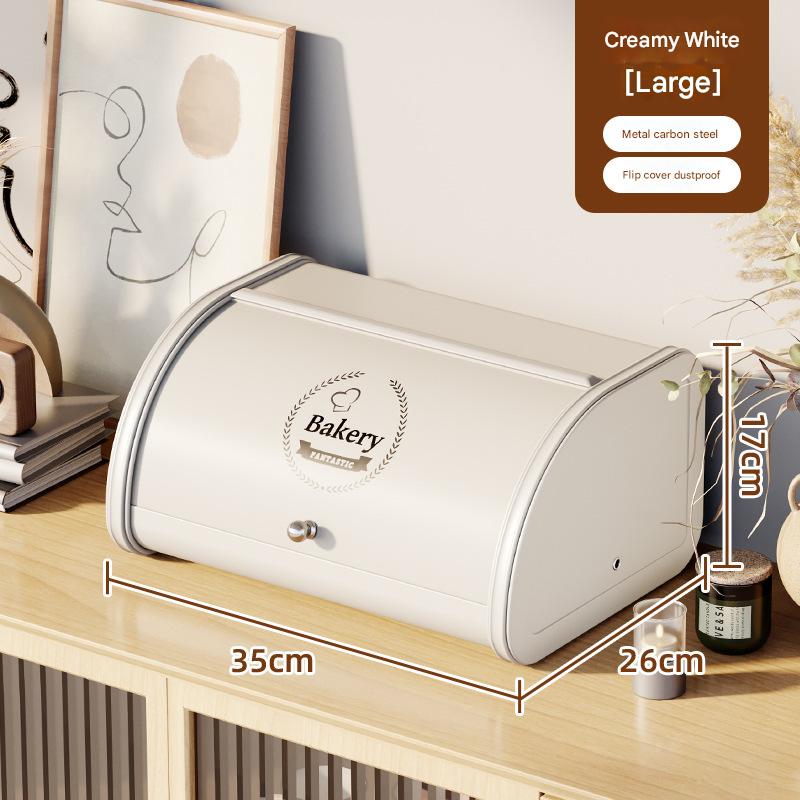 Simple style-slide lid bread box (medium size)