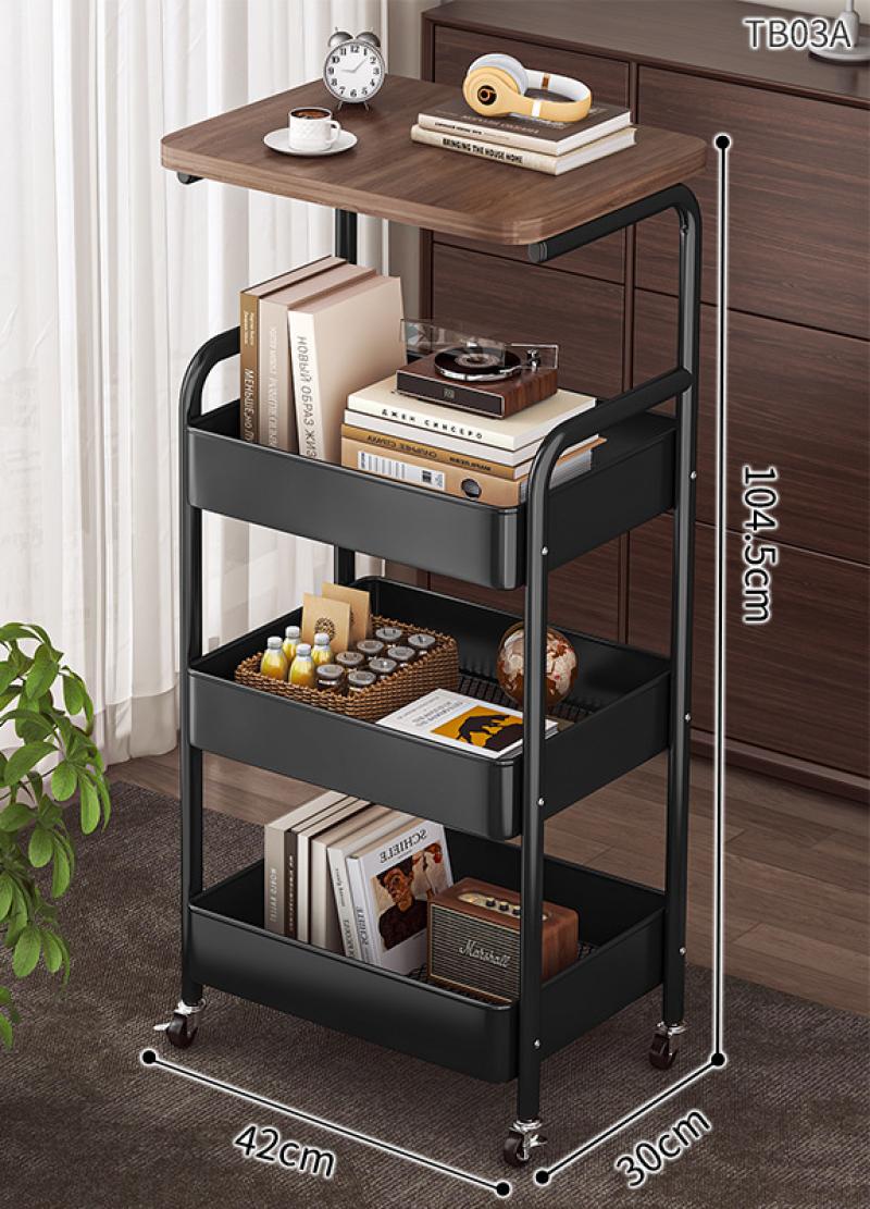Obsidian black four layers [carbon steel mesh basket super load-bearing]