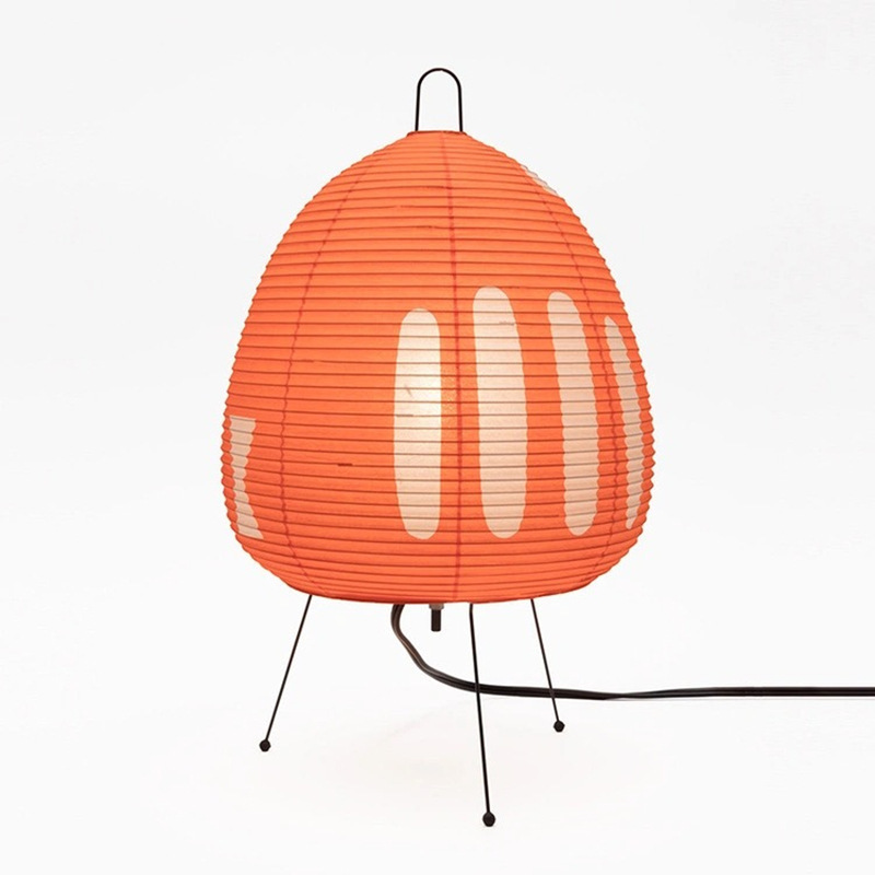 1a table lamp (orange lampshade)