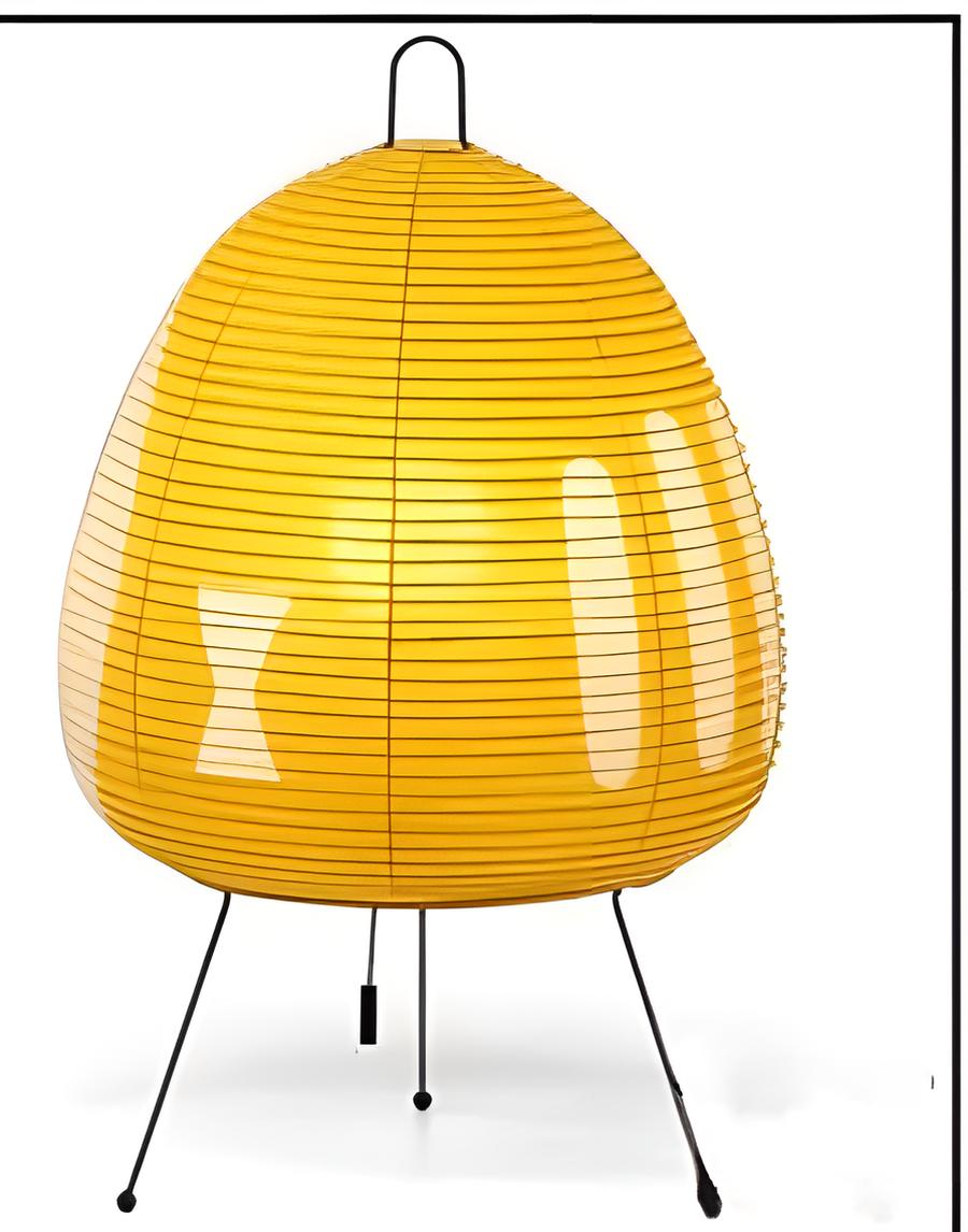 1a table lamp (yellow lampshade)
