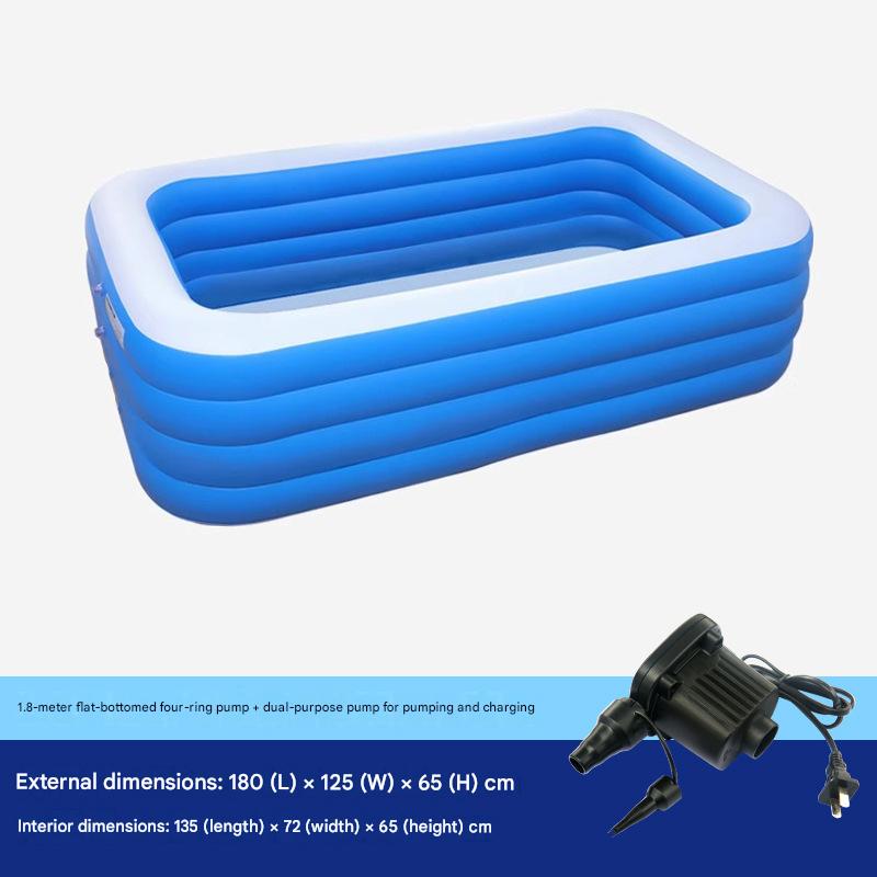 1.8m-4-layer pool with electric pump