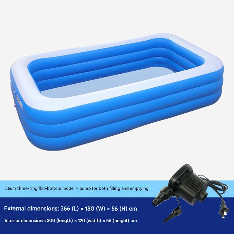 3.66m-3-layer pool with electric pump
