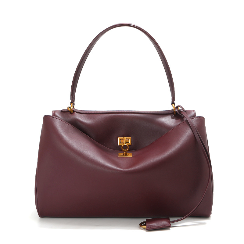 Burgundy gold buckle