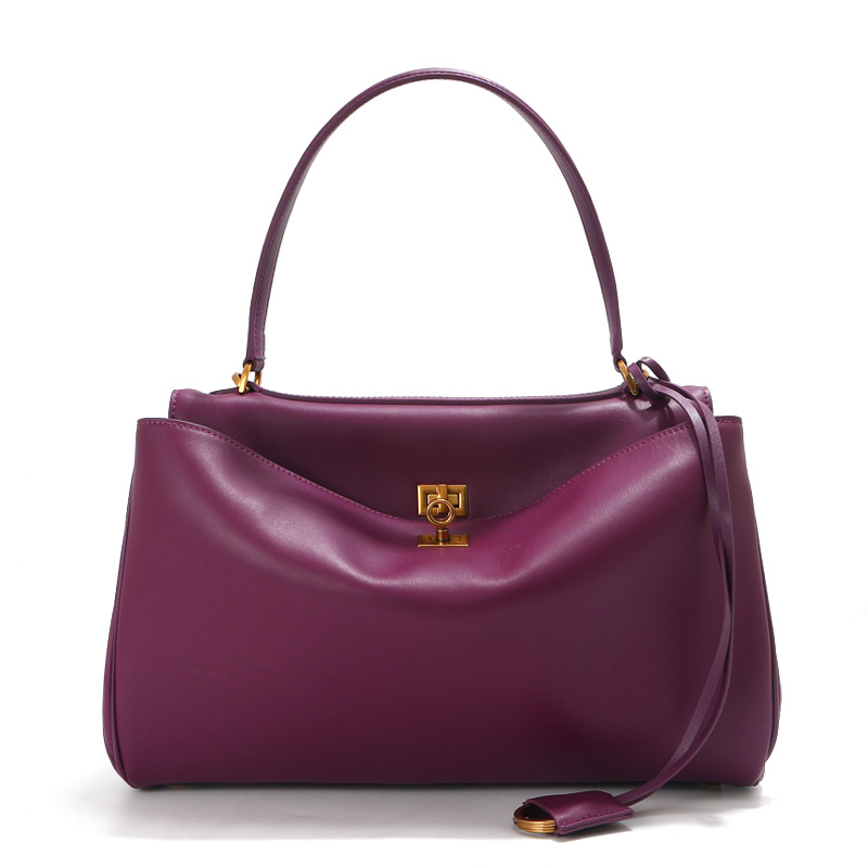 Anemone purple gold buckle