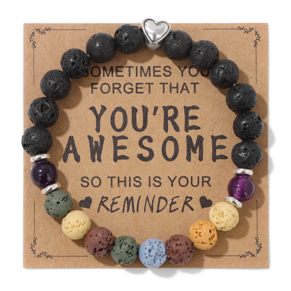 1:Amethyst   random mixed color volcanic stone