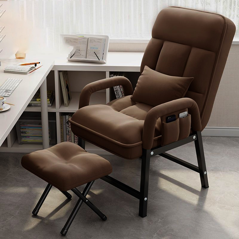 Brown-single chair pillow pedal