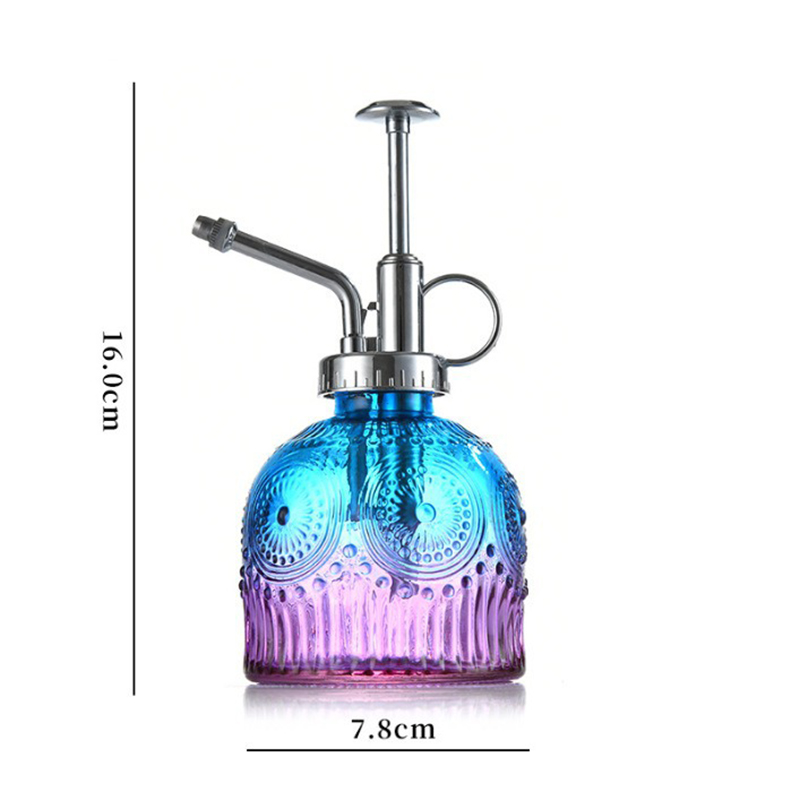 Blue purple   silver electroplated nozzle