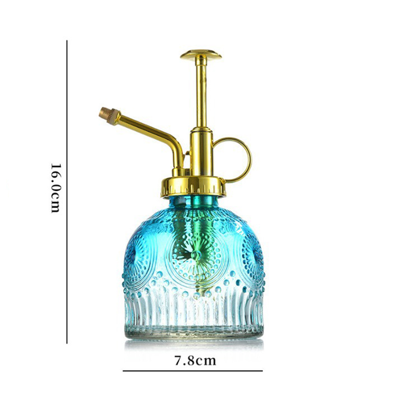 Gradient blue   gold electroplated nozzle