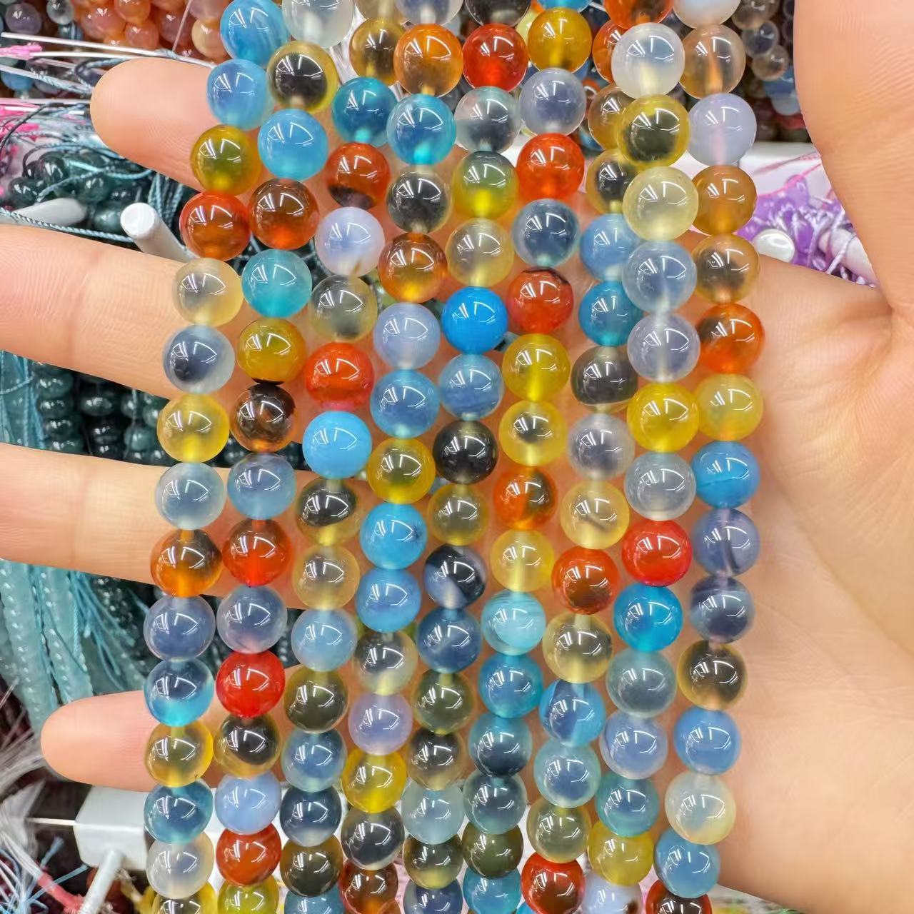 6:Colorful sugar heart agate