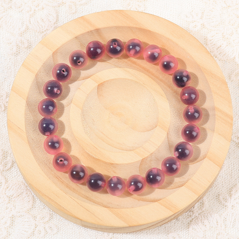 10:Sugar heart transparent pink agate