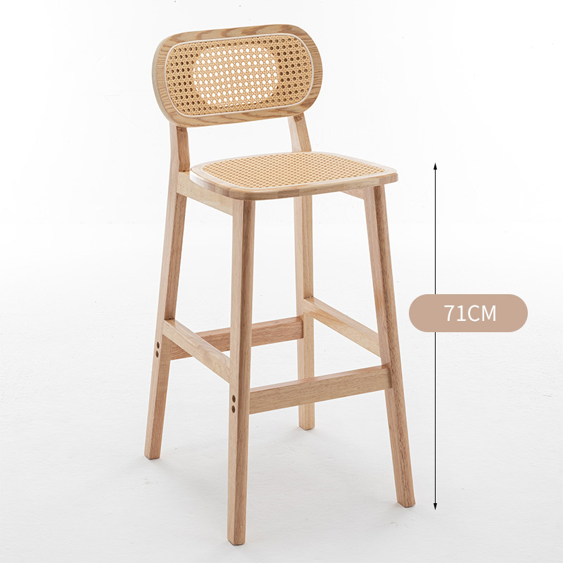 log frame [woven rattan   solid wood cushion]
