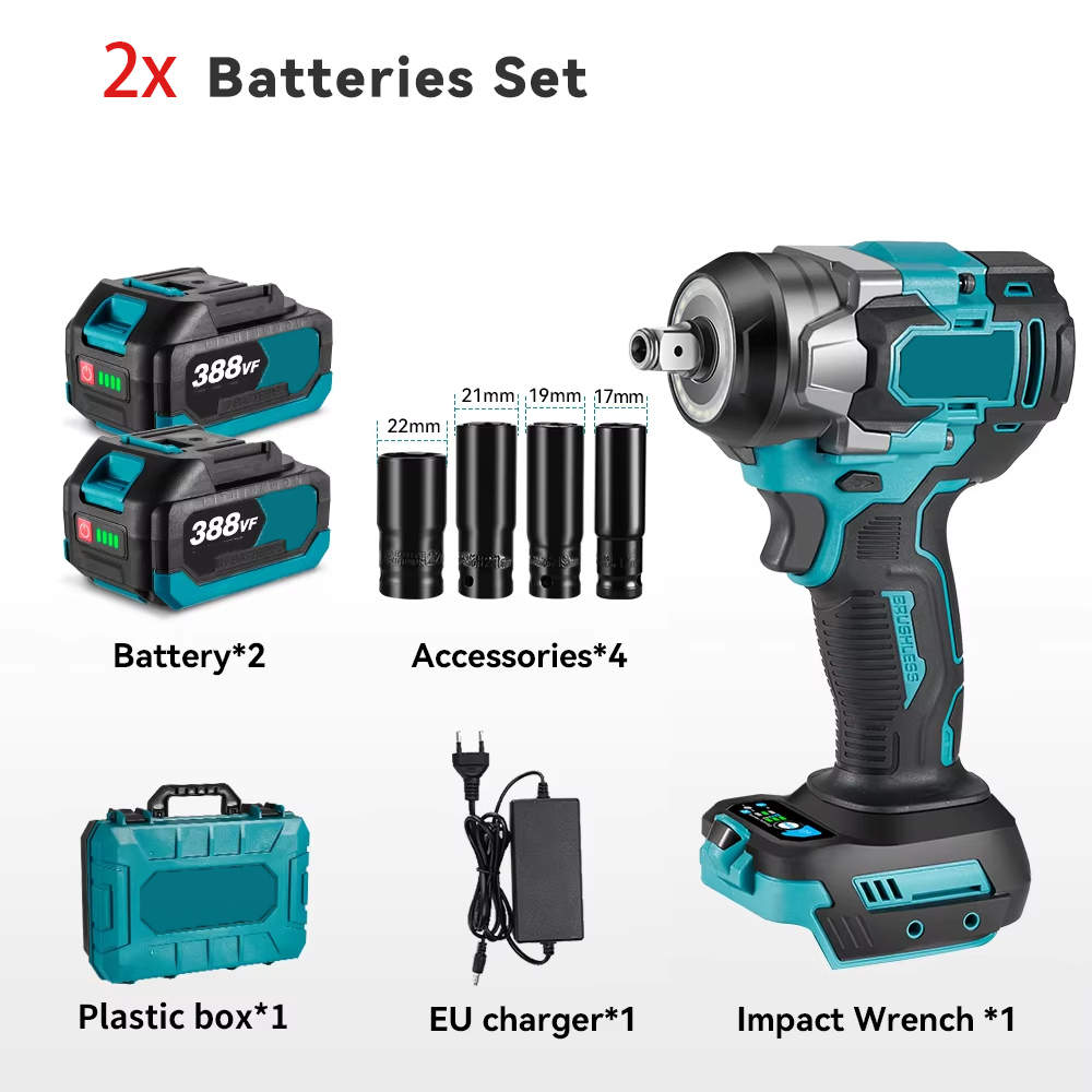 with 2 batteries set