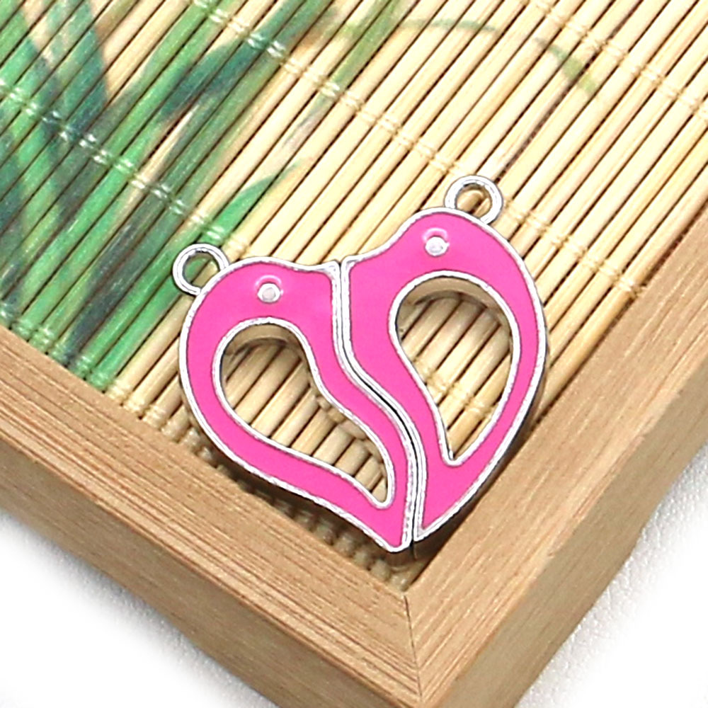 2:002 pink heart shape 28mm, 11g