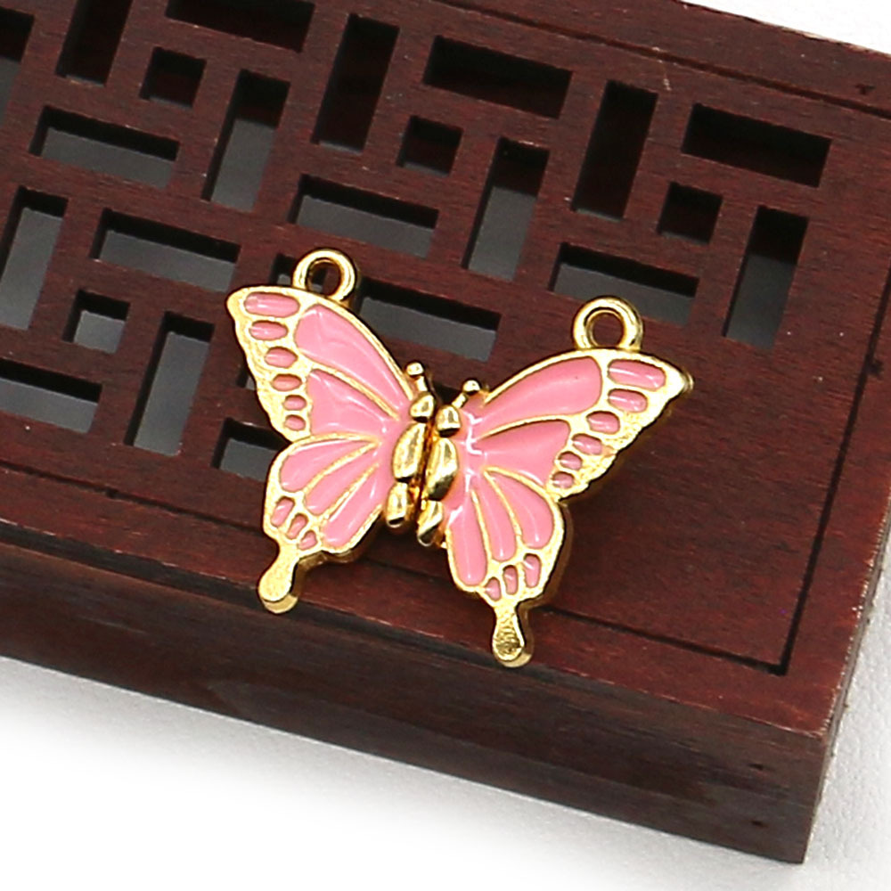 11:011 pink butterfly 23x30mm, 4g