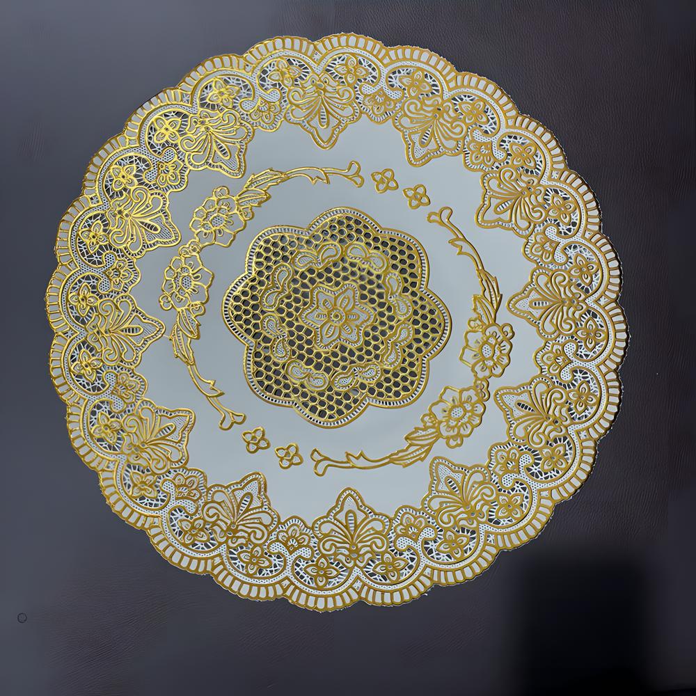 Rich Flower Golden Round