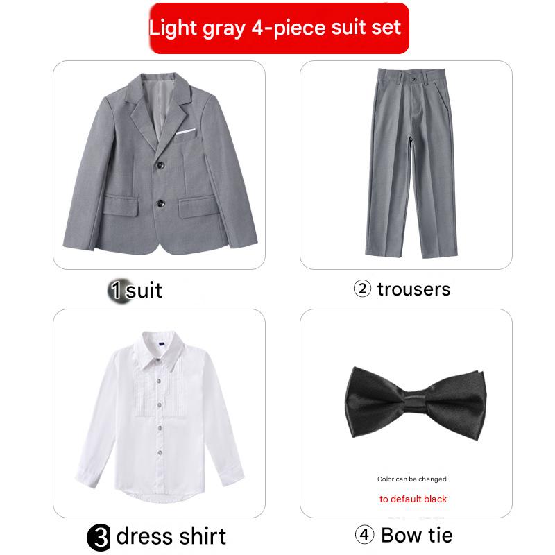 light gray suit set of four]