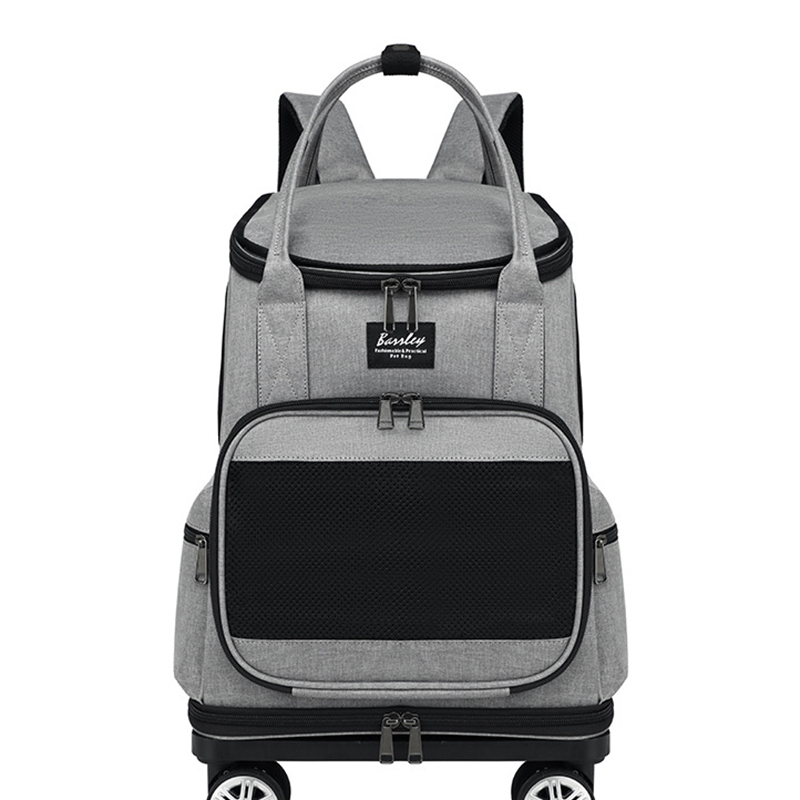 Gray backpack   trolley