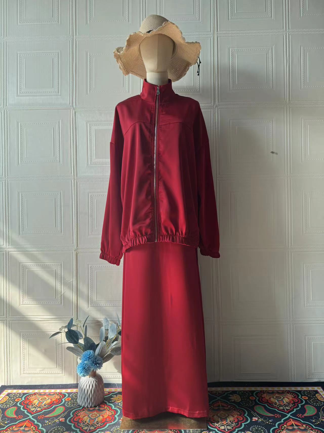 Bright red