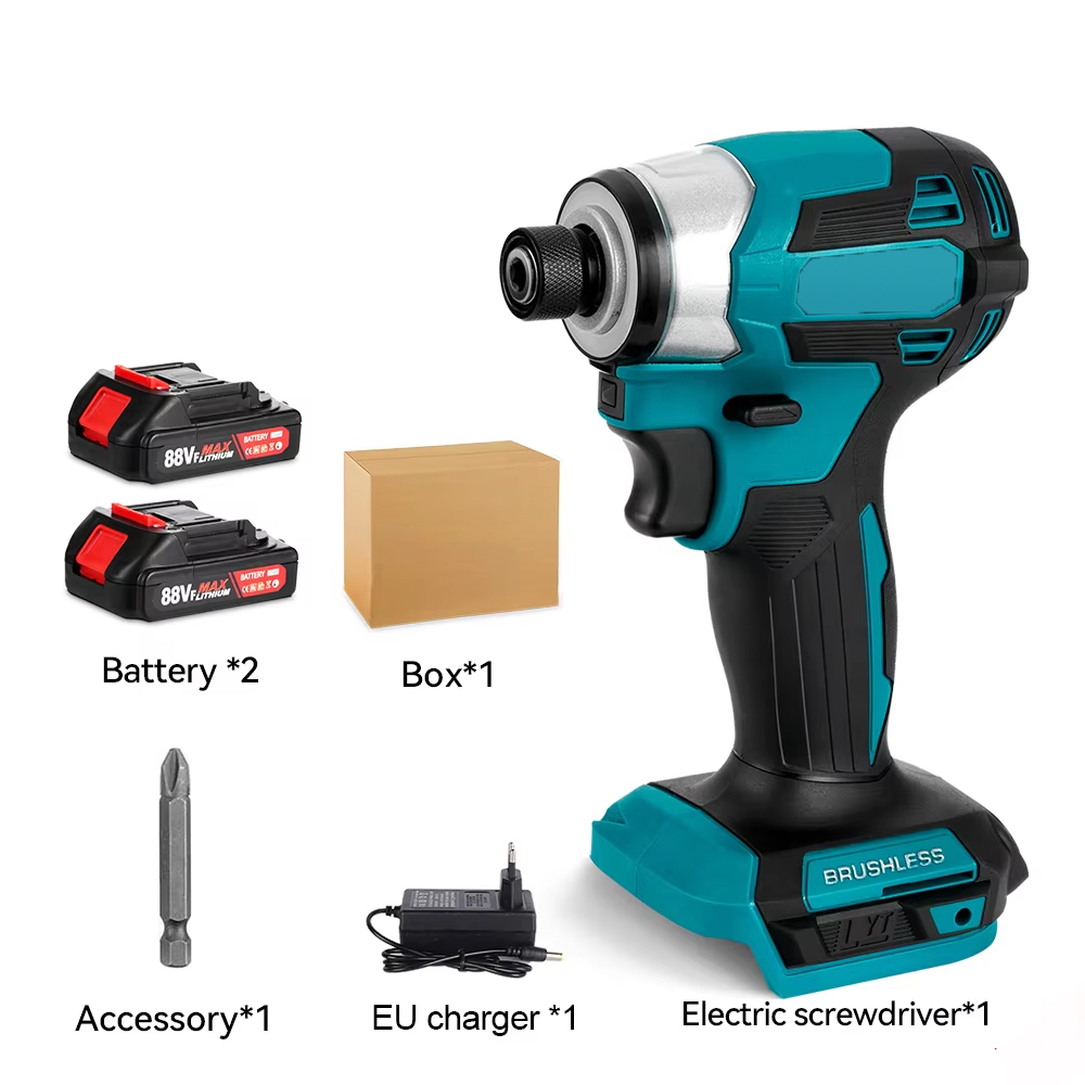 with 2 Makita batteries