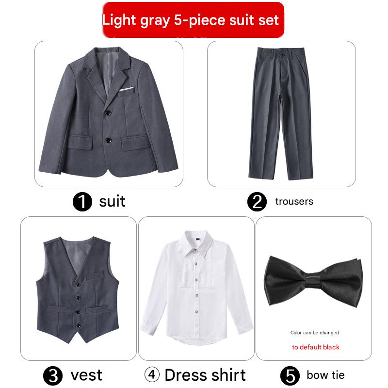 dark gray [suit five piece]]