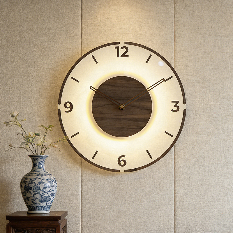 Transparent walnut style 6 with lights