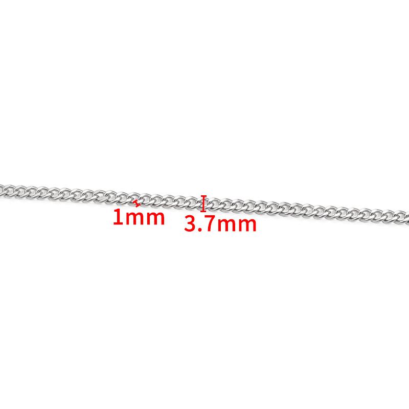 6:Steel color double-sided grinding chain 1x3.7mm