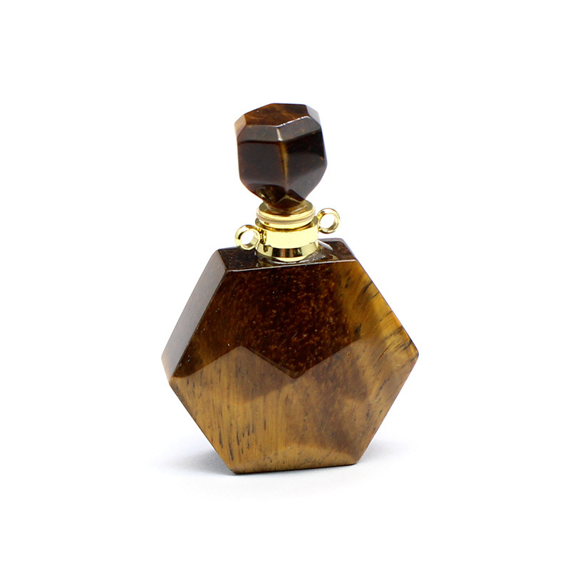 8 Tiger eye stone-gold