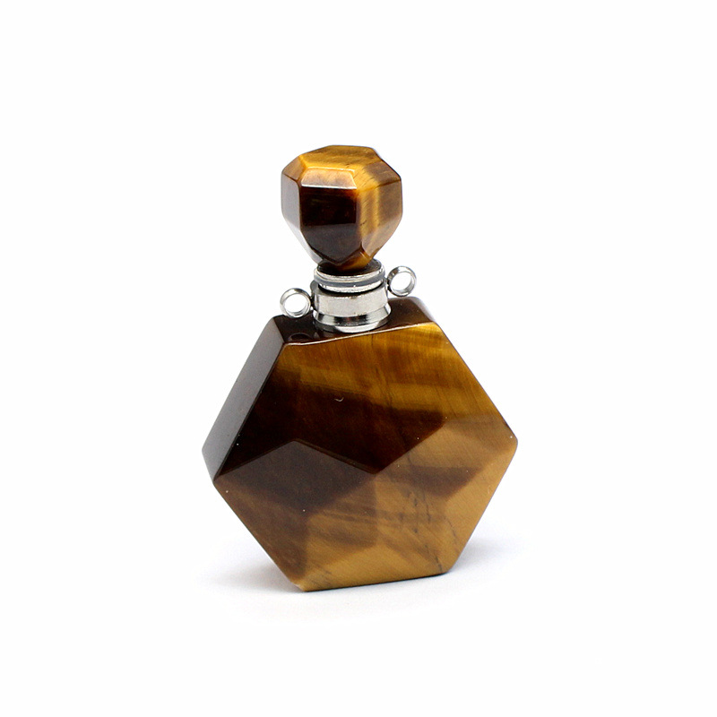 12 Tiger eye stone-silver
