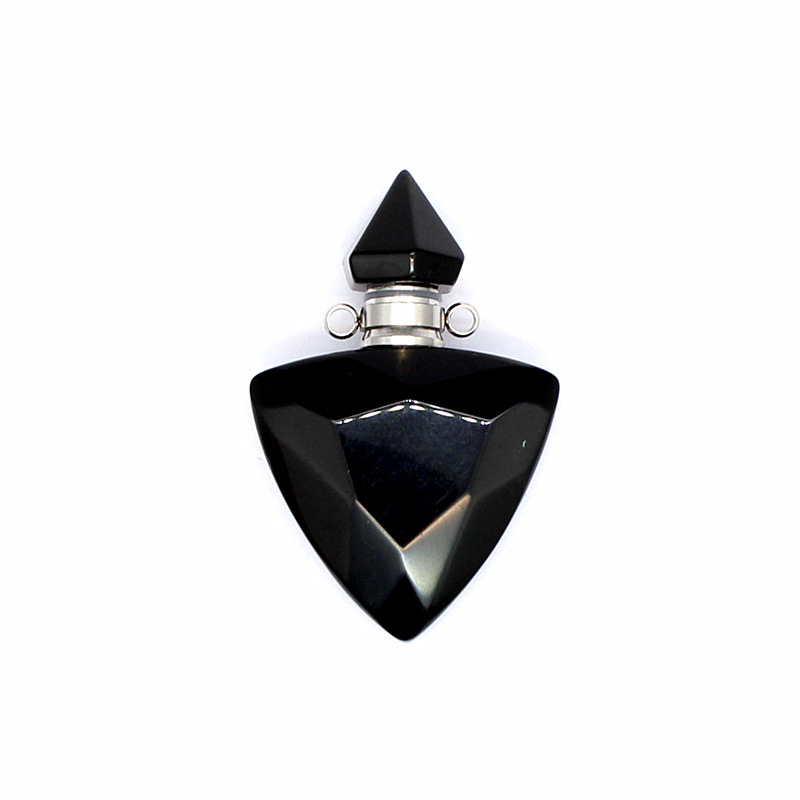 10:Black Obsidian silver