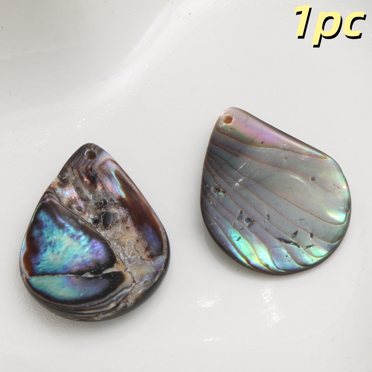 1:Colorful abalone water droplets 15*20mm