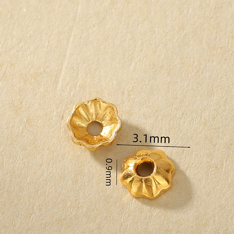 1:A 3mm bead cap